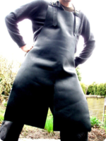 Hand Made Black Leather Apron