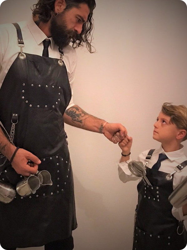 Hand Made Black Leather Apron