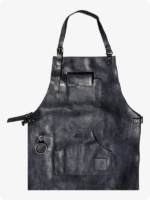 Hand Made Black Leather Apron (3)