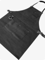 Hand Made Black Leather Apron (3)