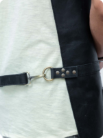Hand Made Black Leather Apron
