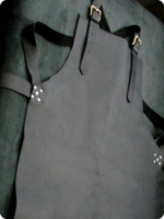 Hand Made Black Leather Apron