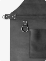 Hand Made Black Leather Apron (4)