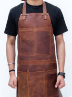 Hand Made Black Leather Apron
