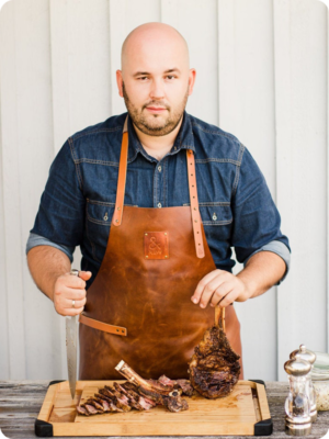 Hand Made Brown Leather Apron