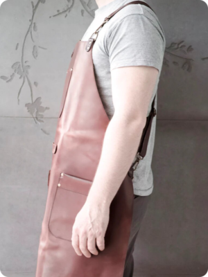 Hand Made Brown Leather Apron