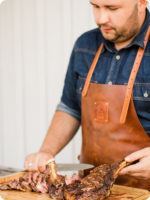 Hand Made Brown Leather Apron