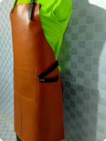 Hand Made Brown Leather Apron