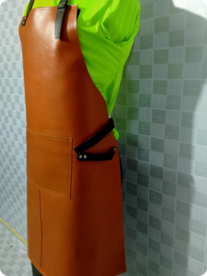 Hand Made Brown Leather Apron