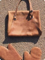 Hand Made Brown Leather Apron