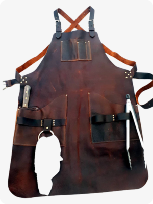 Hand Made Dark Brown Leather Apron (1)