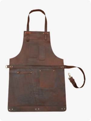 Hand Made Dark Brown Leather Apron (1)