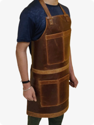 Hand Made Dark Brown Leather Apron (1)