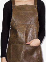 Hand Made Dark Brown Leather Apron