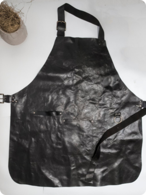 Hand Made Dark Brown Leather Apron