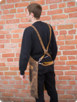 Hand Made Dark Brown Leather Apron