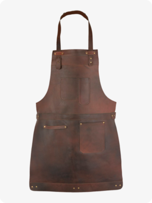 Hand Made Dark Brown Leather Apron (2)