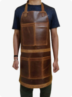 Hand Made Dark Brown Leather Apron (2)