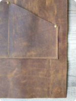 Hand Made Dark Brown Leather Apron