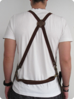 Hand Made Dark Brown Leather Apron
