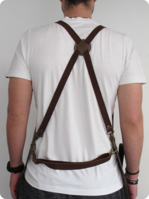 Hand Made Dark Brown Leather Apron