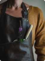 Hand Made Dark Brown Leather Apron