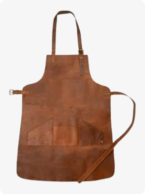 Hand Made Dark Brown Leather Apron (3)