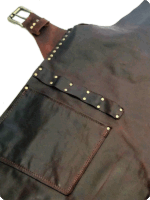 Hand Made Dark Brown Leather Apron