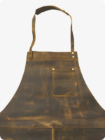 Hand Made Dark Brown Leather Apron (4)