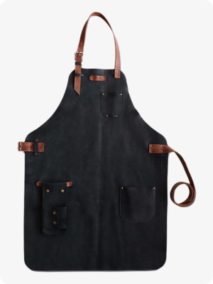 Hand Made Black Carpenter Leather Apron