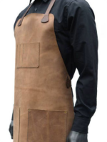 Hand Made Brown Carpenter Leather Apron