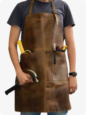 Hand Made Brown Carpenter Leather Apron