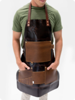 Hand Made Brown Carpenter Leather Apron