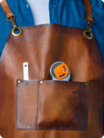 Hand Made Brown Carpenter Leather Apron