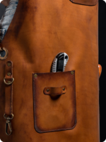 Hand Made Brown Carpenter Leather Apron