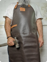 Hand Made Dark Brown Carpenter Leather Apron