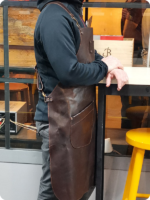 Hand Made Dark Brown Carpenter Leather Apron