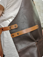 Hand Made Dark Brown Carpenter Leather Apron